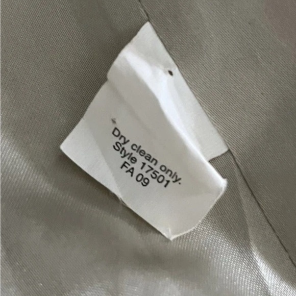 J Crew 100% Wool Womens Coat Size 6 Ruffle front Brown Tan Pea Coat Button - Picture 14 of 15